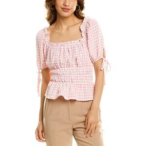 Botanik Studio Womens Off-The-Shoulder Top, Pink